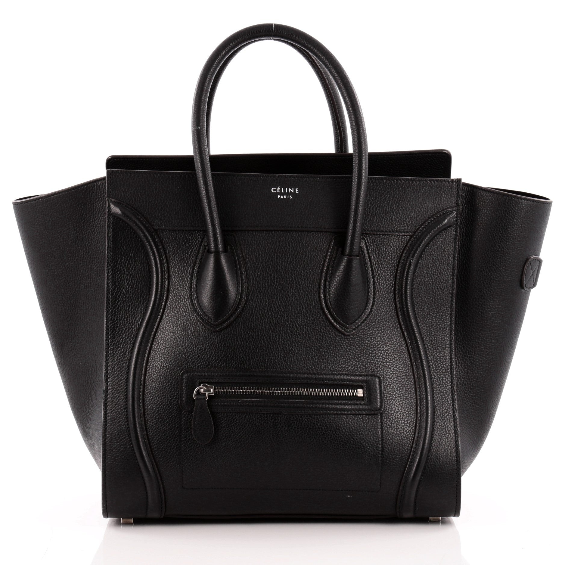 Luggage Handbag Grainy Leather Mini