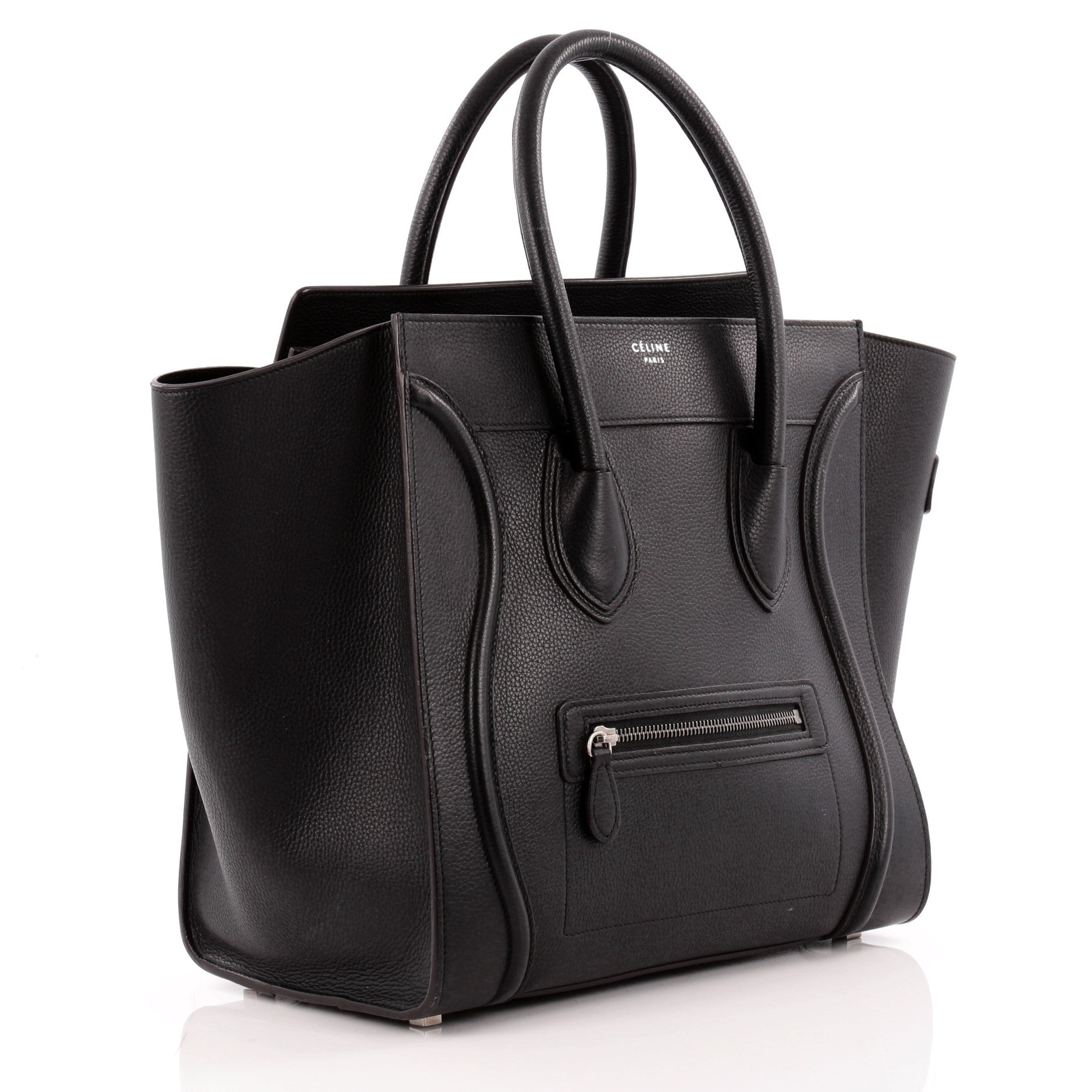 Luggage Handbag Grainy Leather Mini