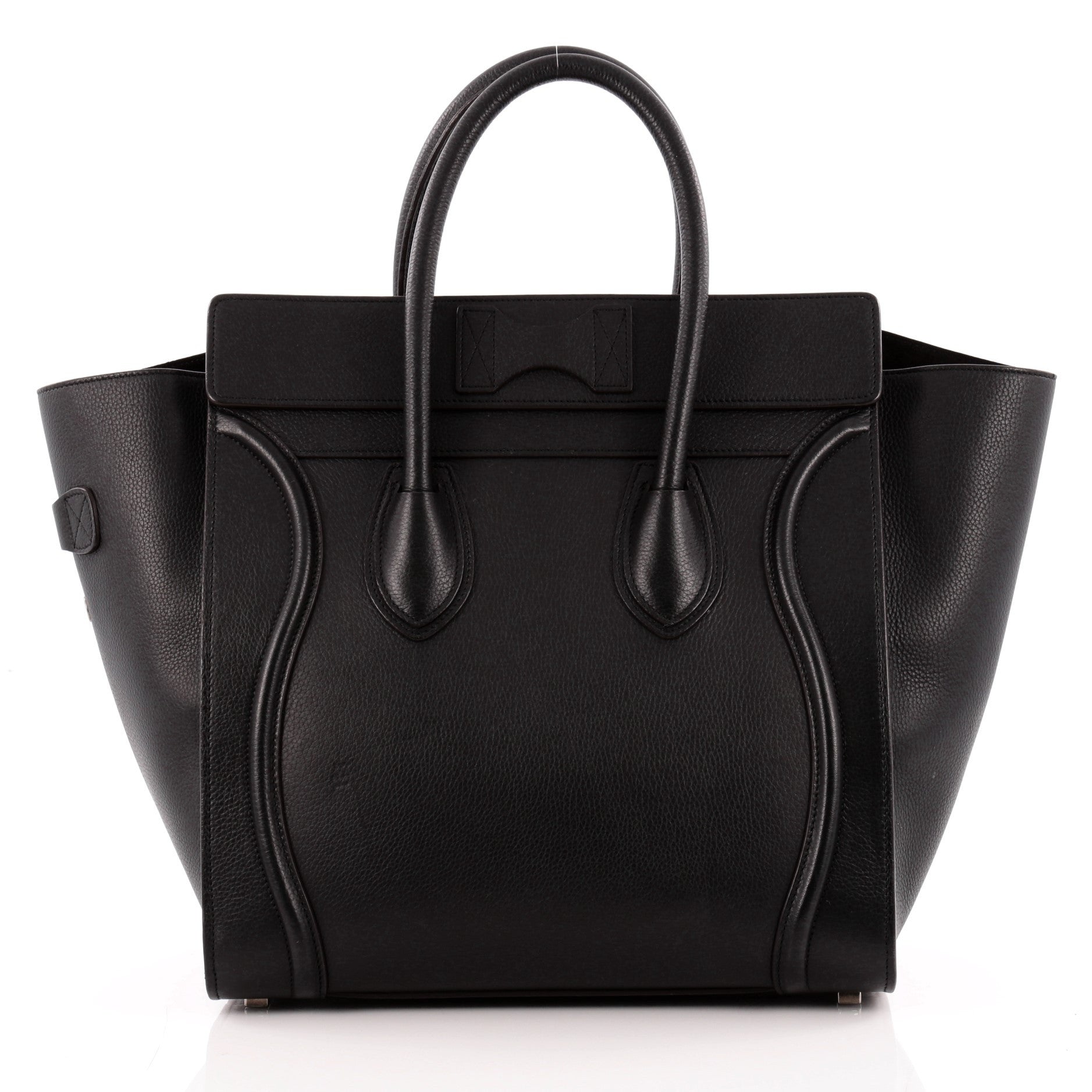 Luggage Handbag Grainy Leather Mini
