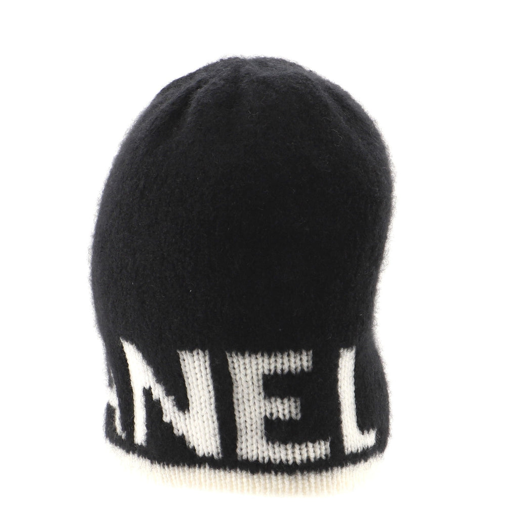 Logo Letters Beanie Cashmere and Wool with Silk XXL