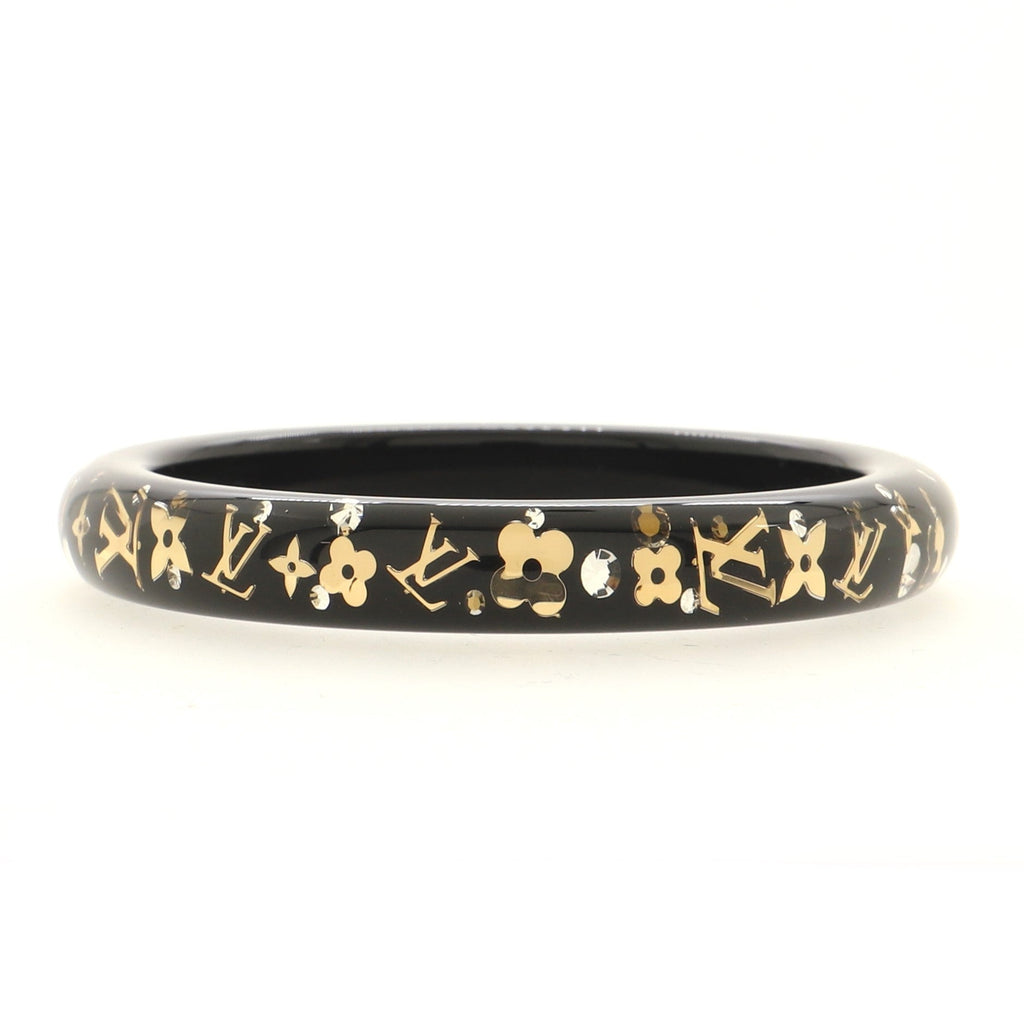 Inclusion Bangle Bracelet Resin with Crystals PM