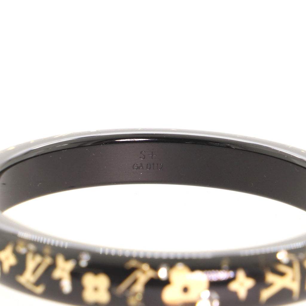 Inclusion Bangle Bracelet Resin with Crystals PM
