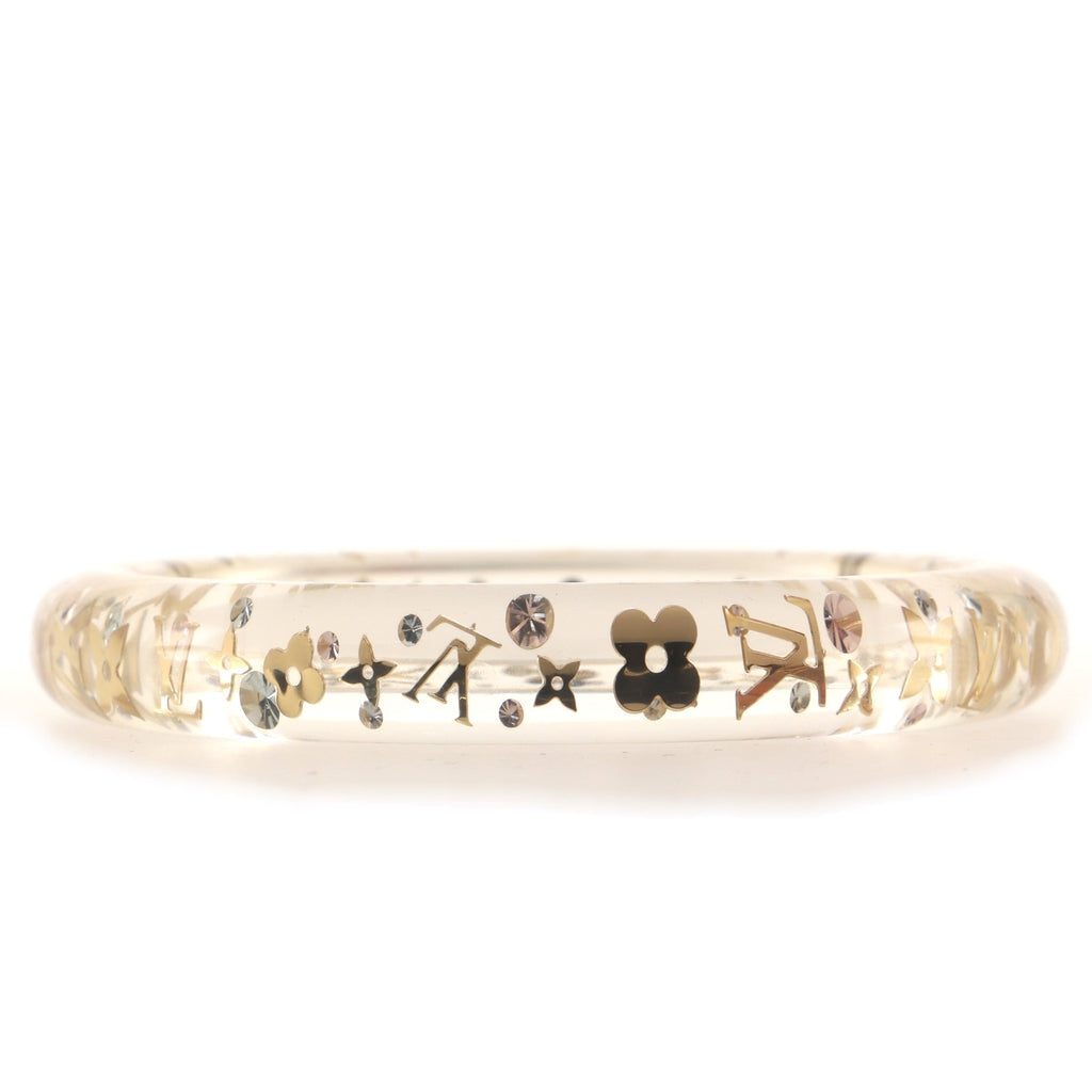 Inclusion Bangle Bracelet Resin with Crystals PM