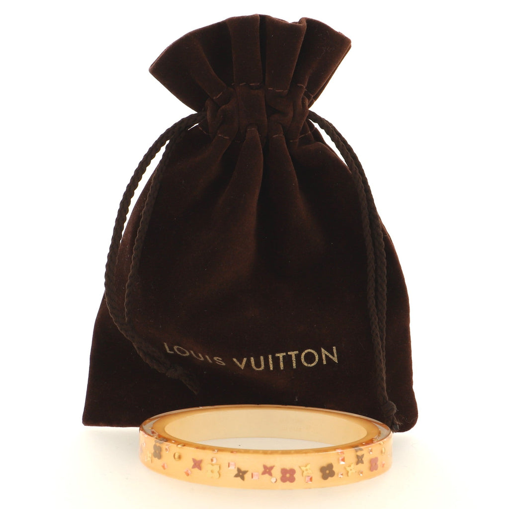 Inclusion Bangle Bracelet Resin with Crystals PM
