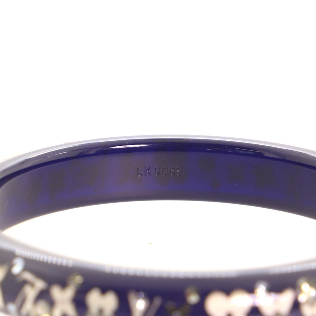 Inclusion Bangle Bracelet Resin with Crystals PM