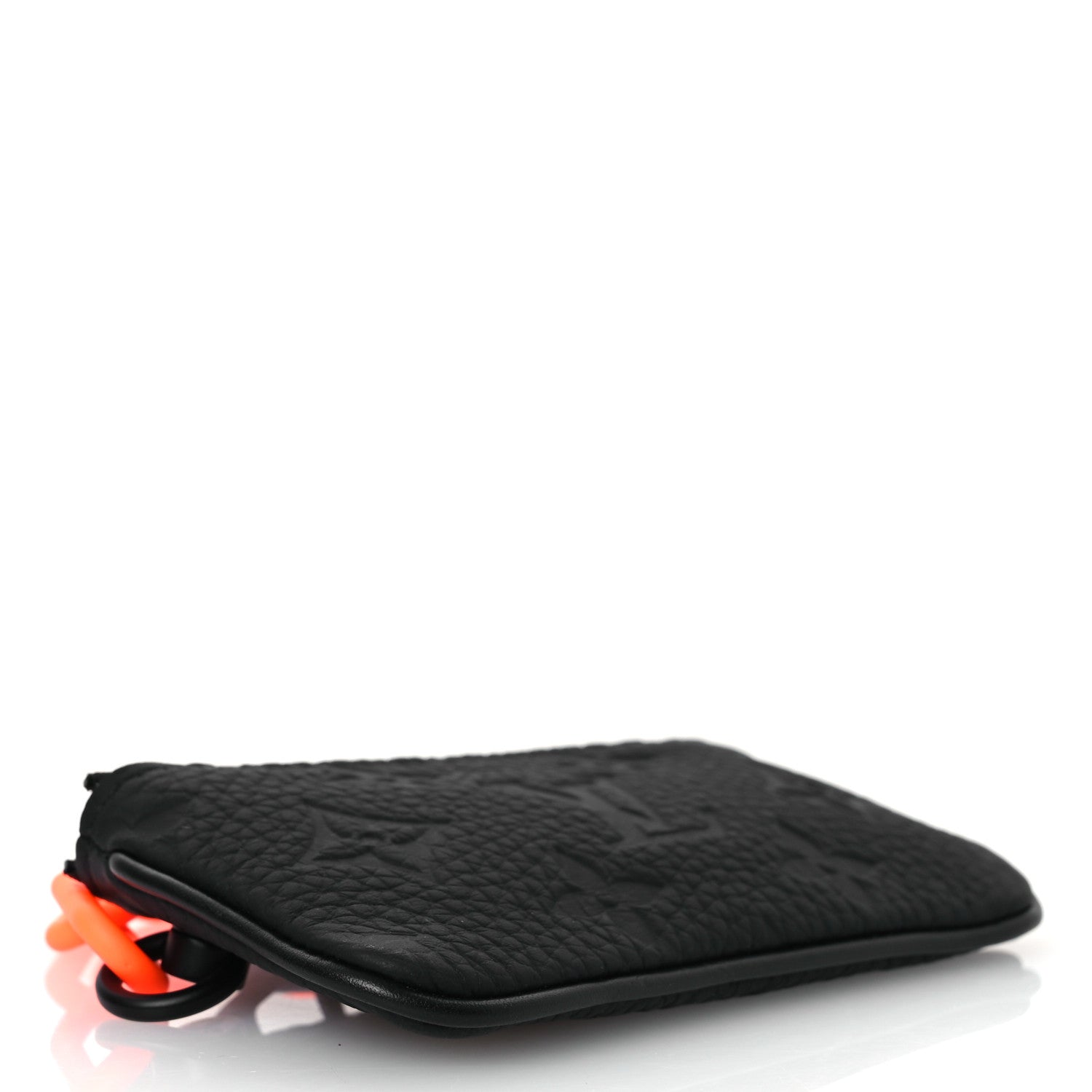 Taurillon Monogram Solar Ray Key Pouch Black
