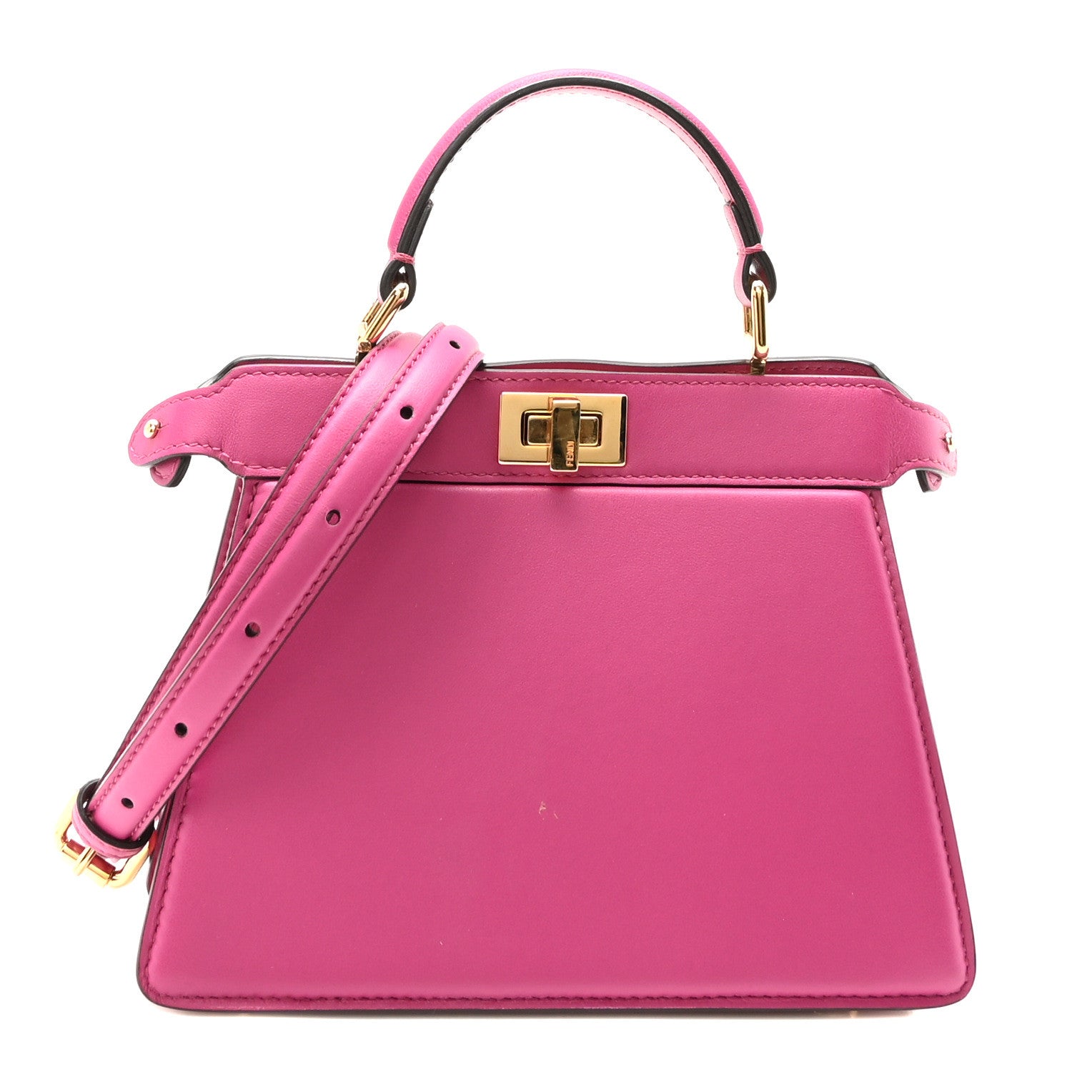 Shiny Nappa Petite Peekaboo I SEE U Satchel Ciclamino Pilar
