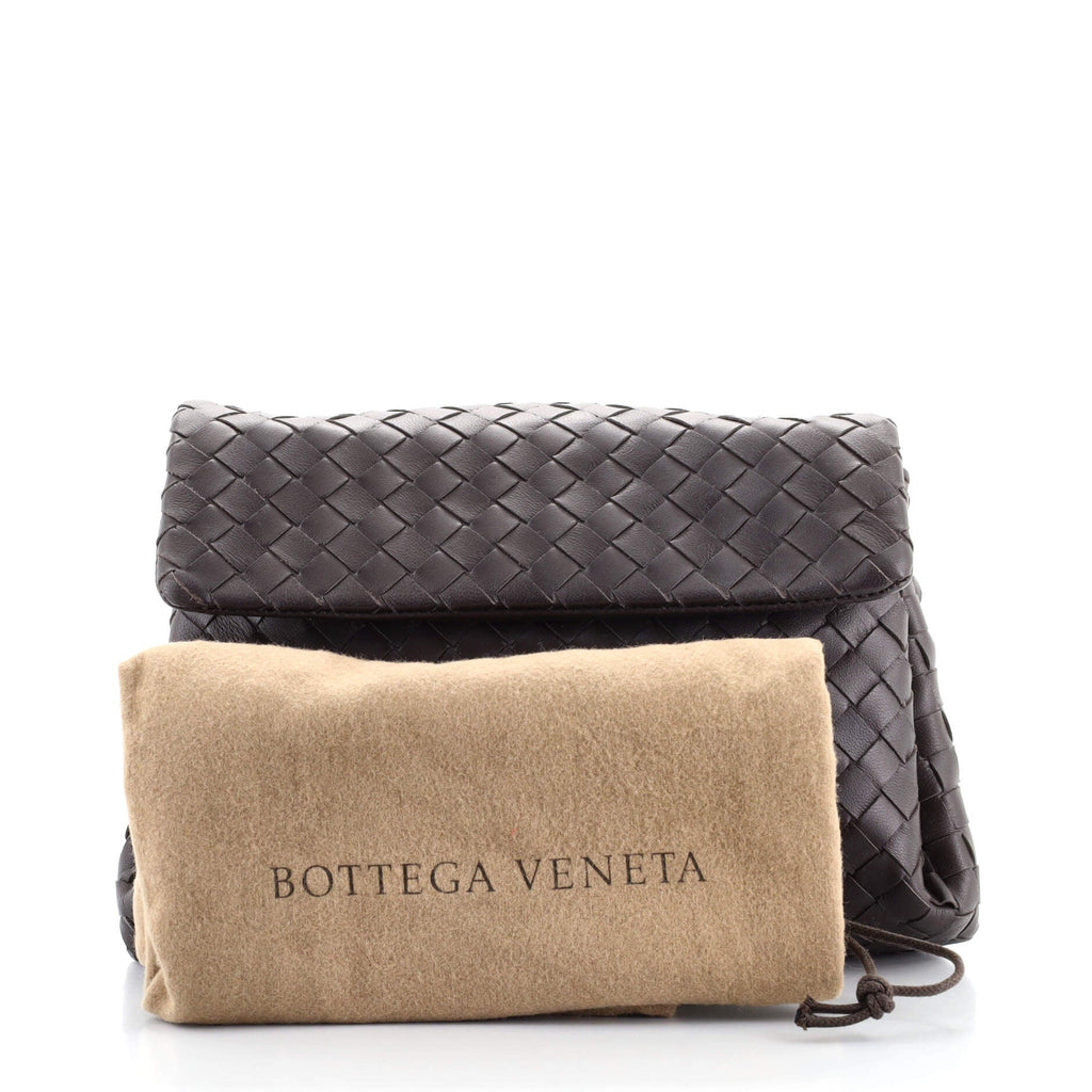 Compartment Flap Clutch Intrecciato Nappa Medium