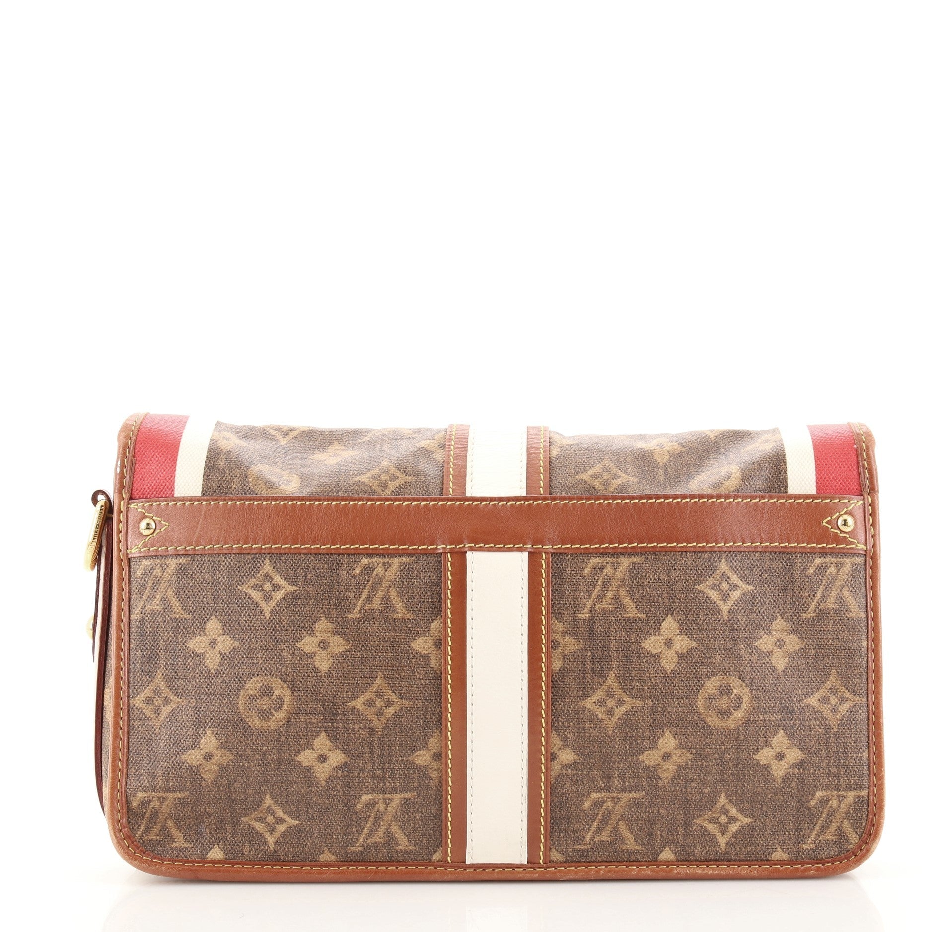 Tisse Porte Clutch Limited Edition Monogram Rayures