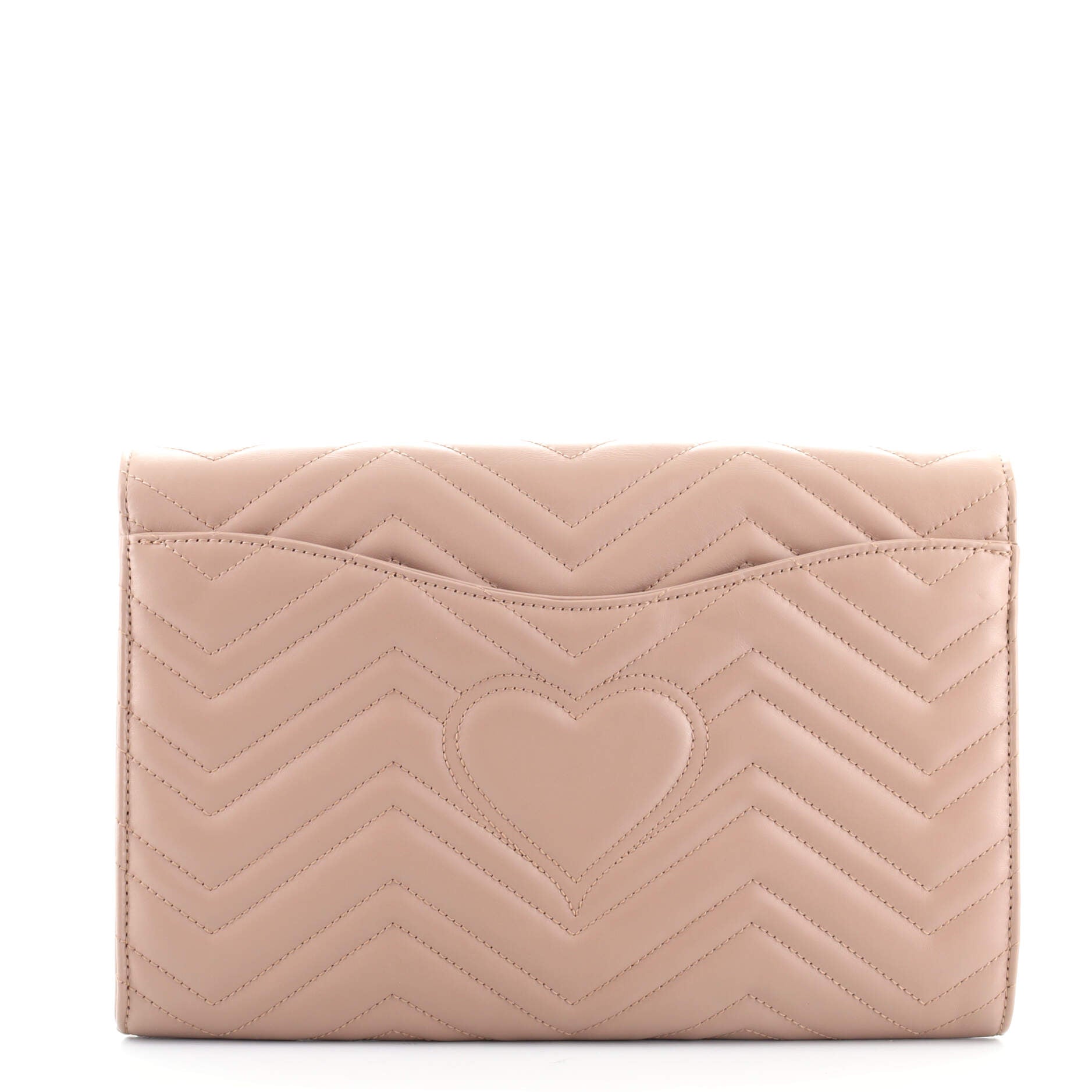 GG Marmont Flap Clutch Matelasse Leather
