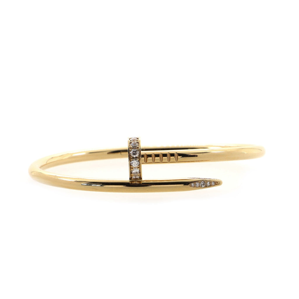Juste un Clou Bracelet 18K Yellow Gold with Diamonds Classic