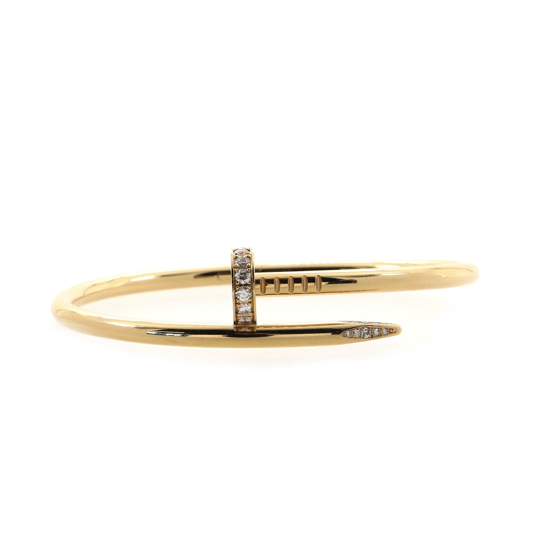 Juste un Clou Bracelet 18K Yellow Gold with Diamonds Classic