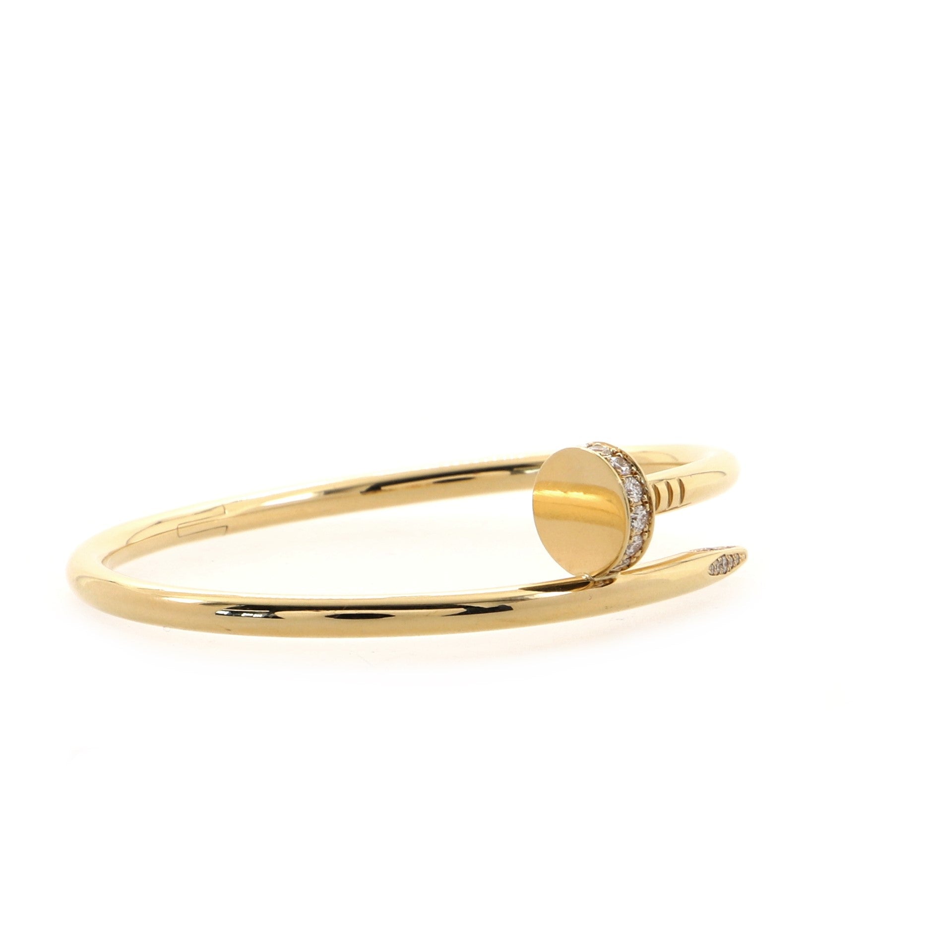 Juste un Clou Bracelet 18K Yellow Gold with Diamonds Classic