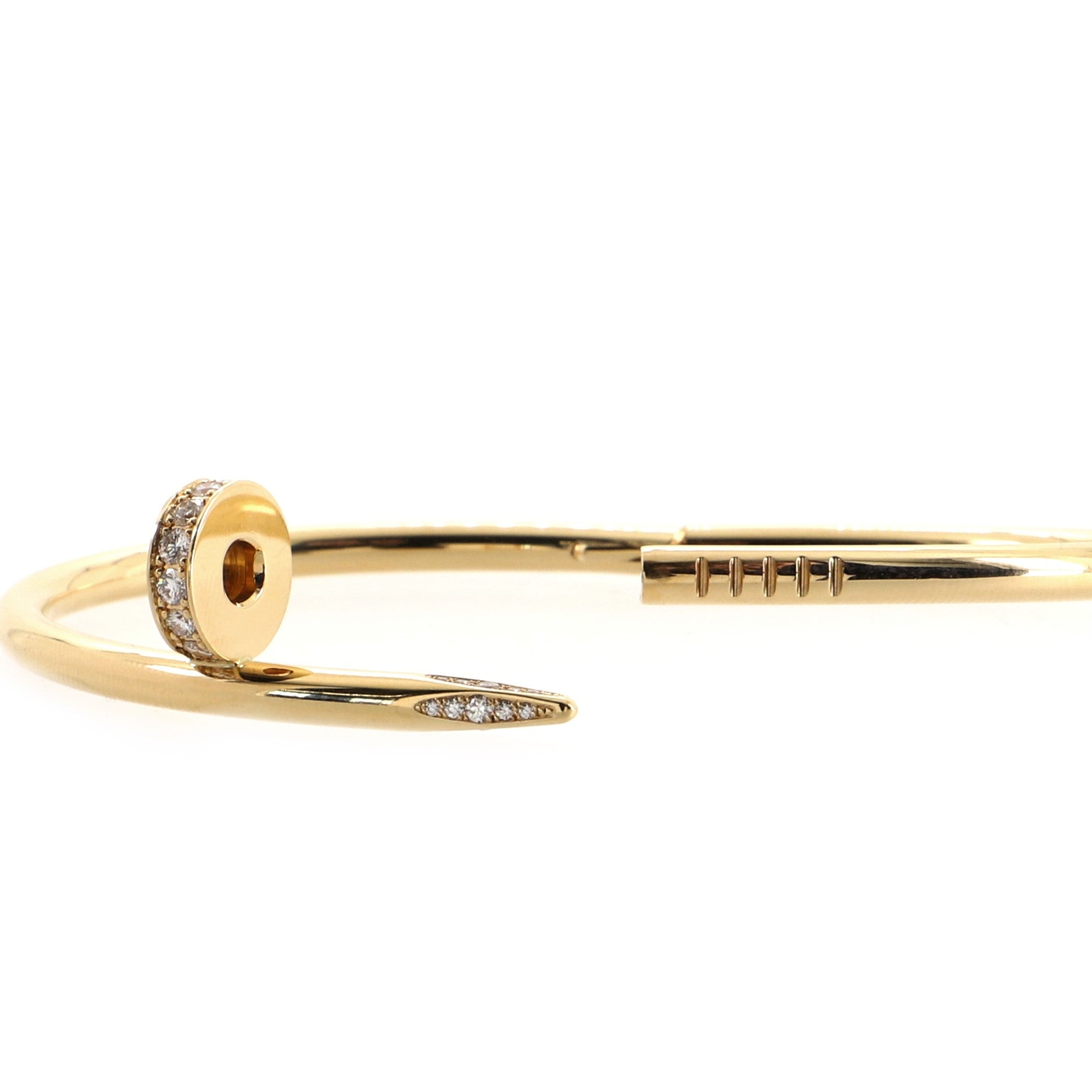 Juste un Clou Bracelet 18K Yellow Gold with Diamonds Classic