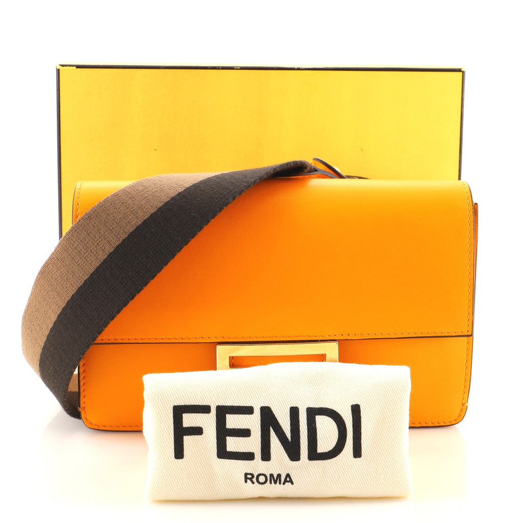 Flat Baguette Bag Leather Mini