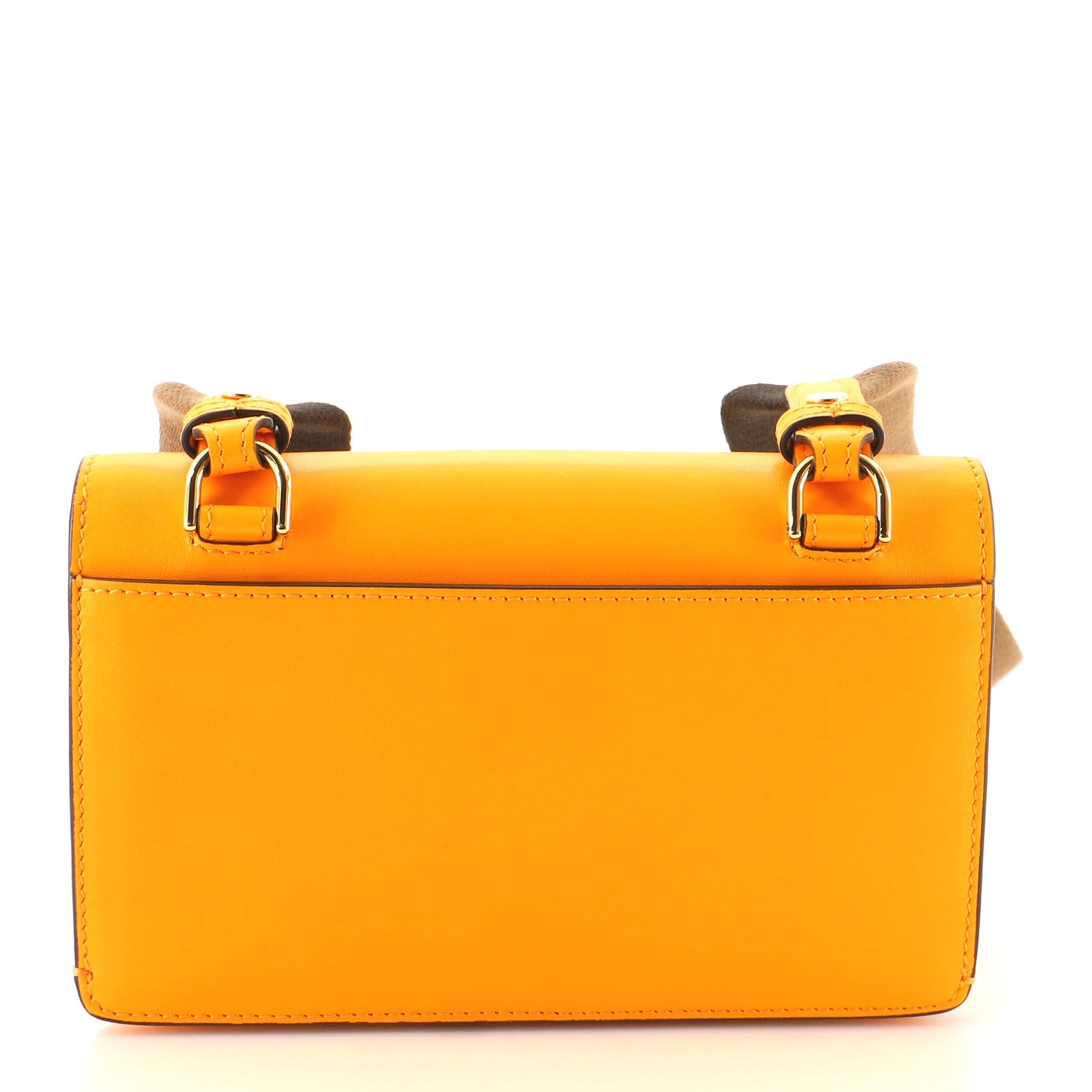 Flat Baguette Bag Leather Mini