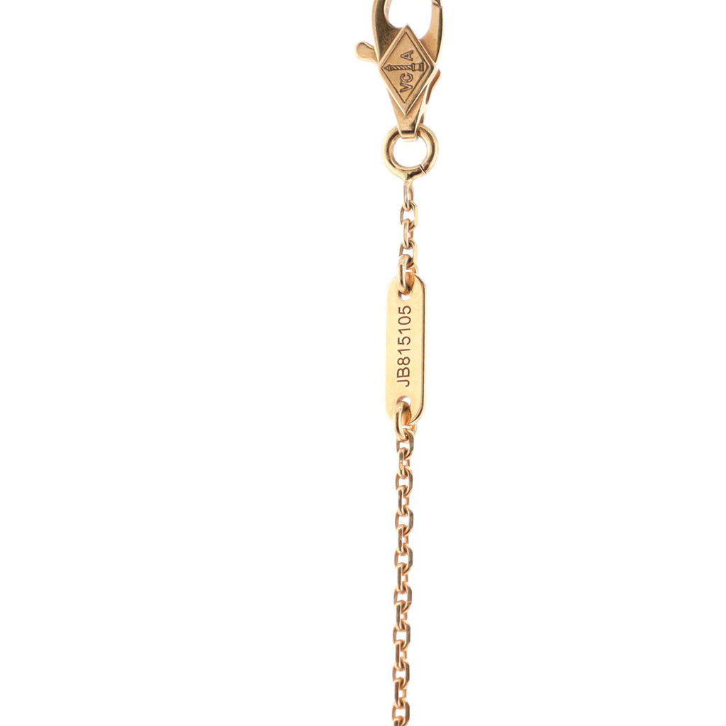 Sweet Alhambra Bracelet 18K Rose Gold and Carnelian