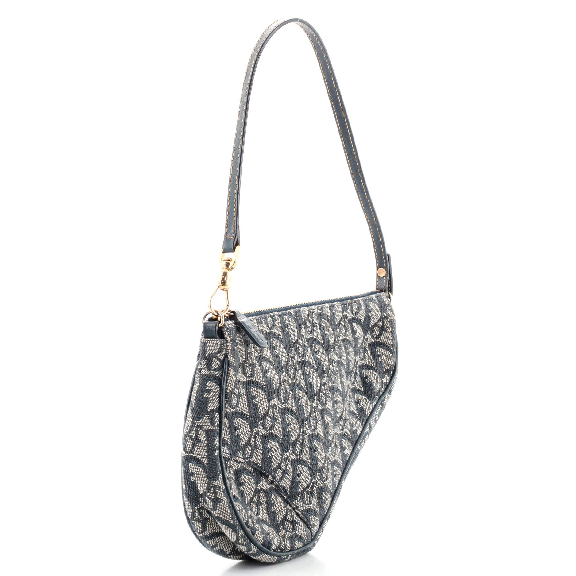 Vintage Saddle Bag Diorissimo Canvas Mini