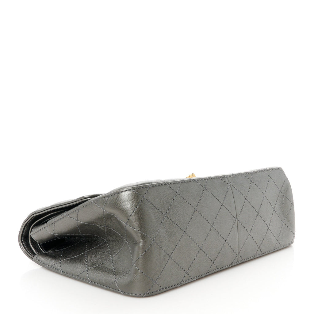 Metallic Calfskin Quilted 2.55 Reissue 226 Flap Charcoal