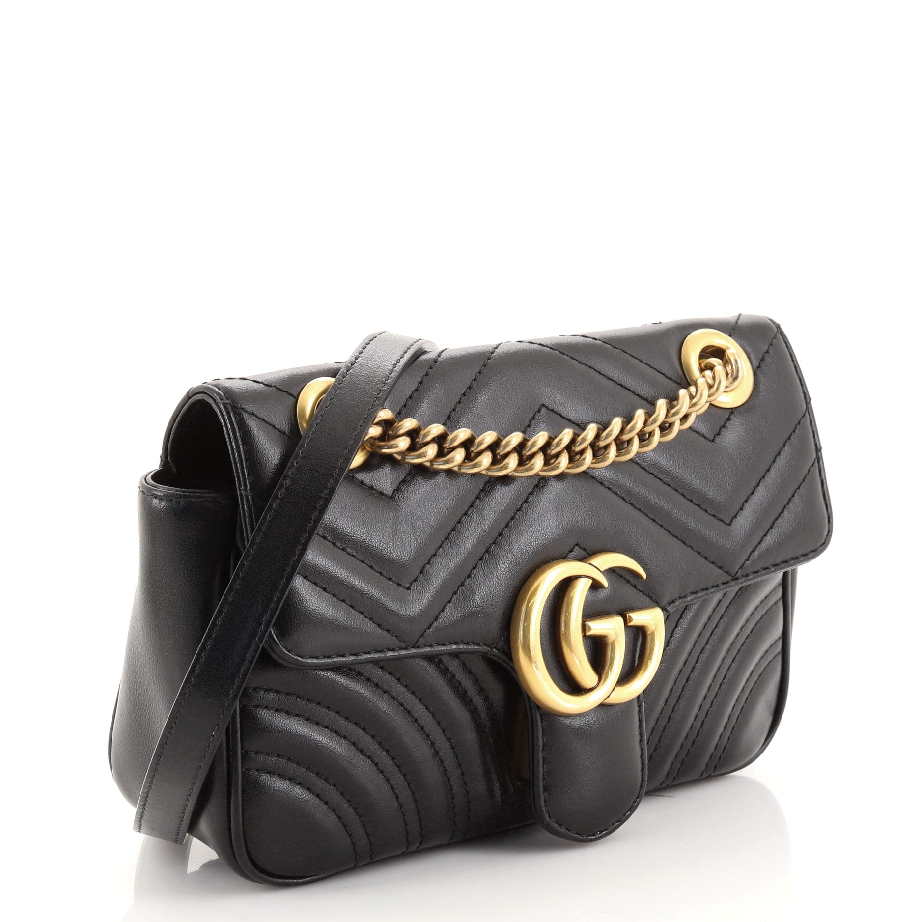 GG Marmont Flap Bag Matelasse Leather Mini