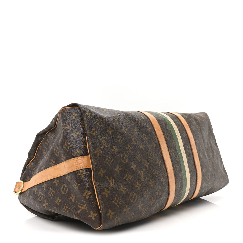 Monogram My LV Heritage Keepall Bandouliere 55 Ivory Vert Anglais