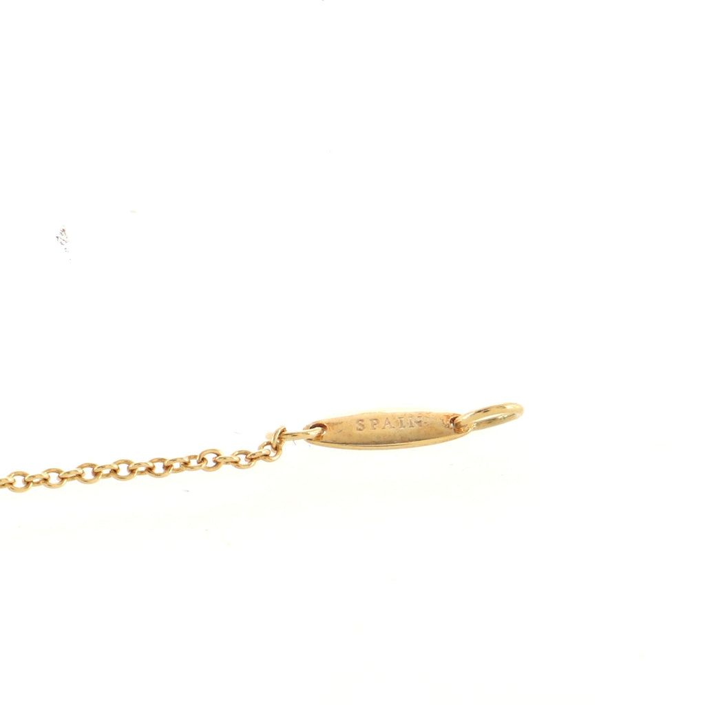 Elsa Peretti Open Heart Pendant Necklace 18K Yellow Gold 11mm