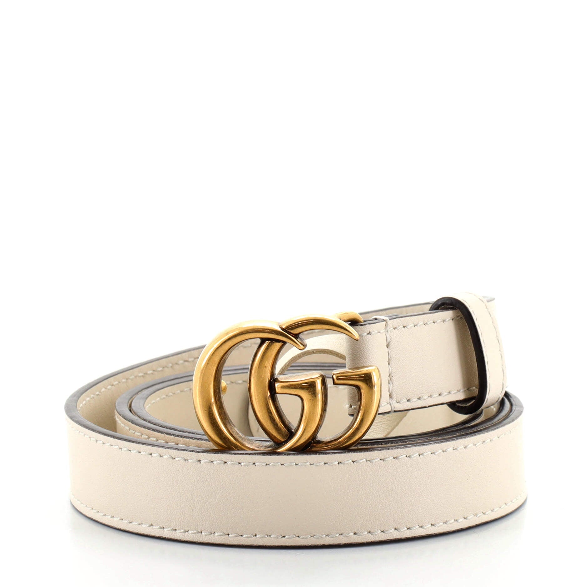 GG Marmont Belt Leather Thin 80