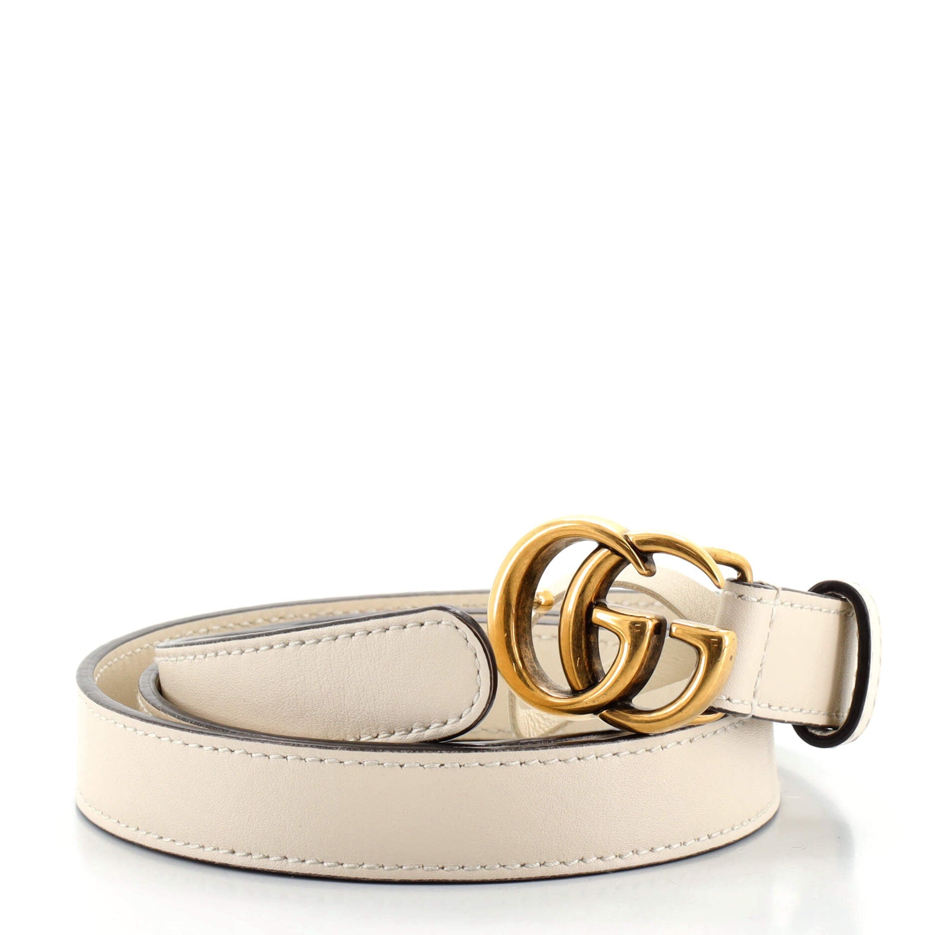 GG Marmont Belt Leather Thin 80