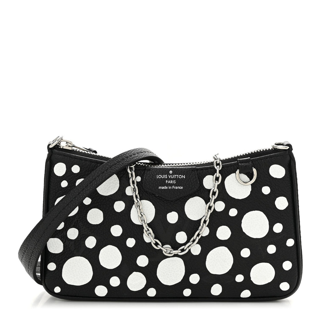 LV X YK Empreinte Easy Pouch On Strap Black White