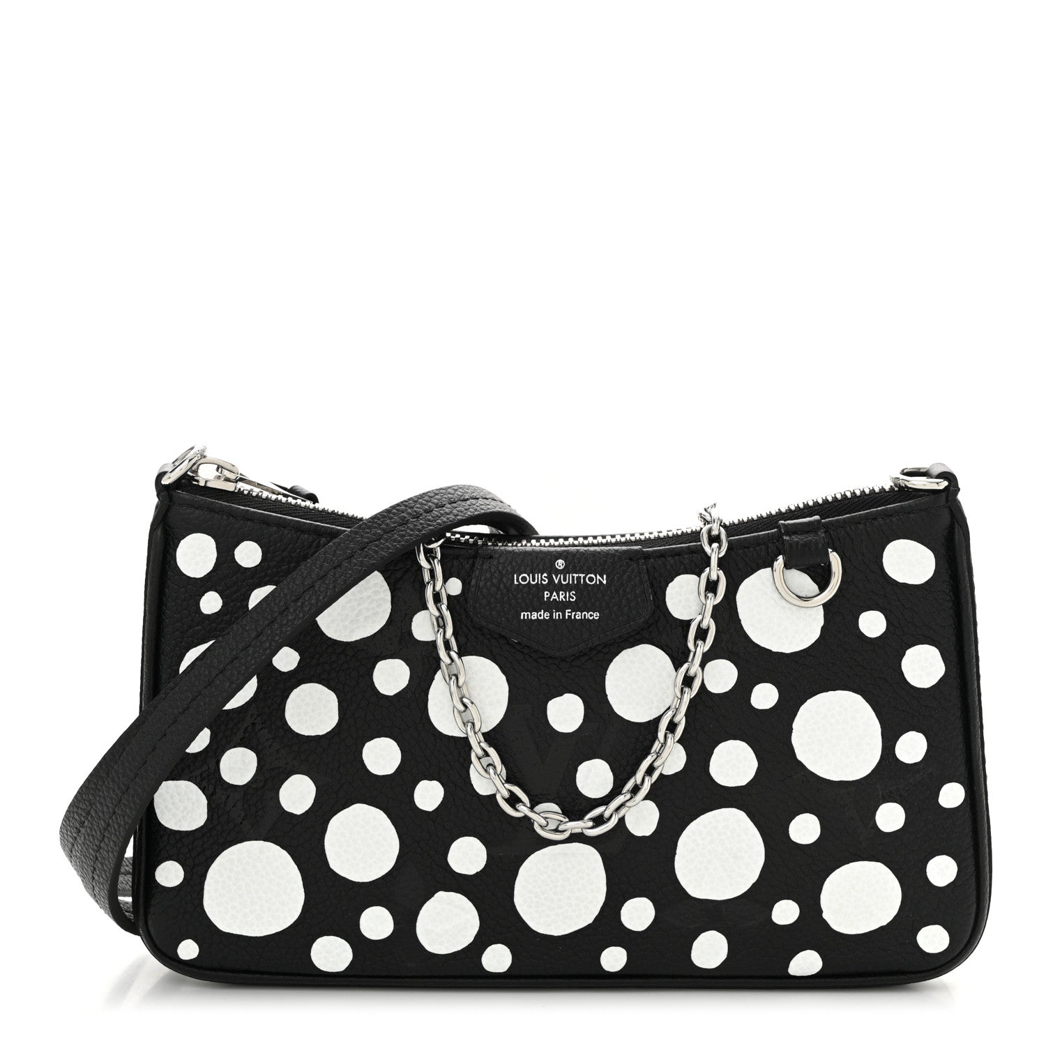 LV X YK Empreinte Easy Pouch On Strap Black White