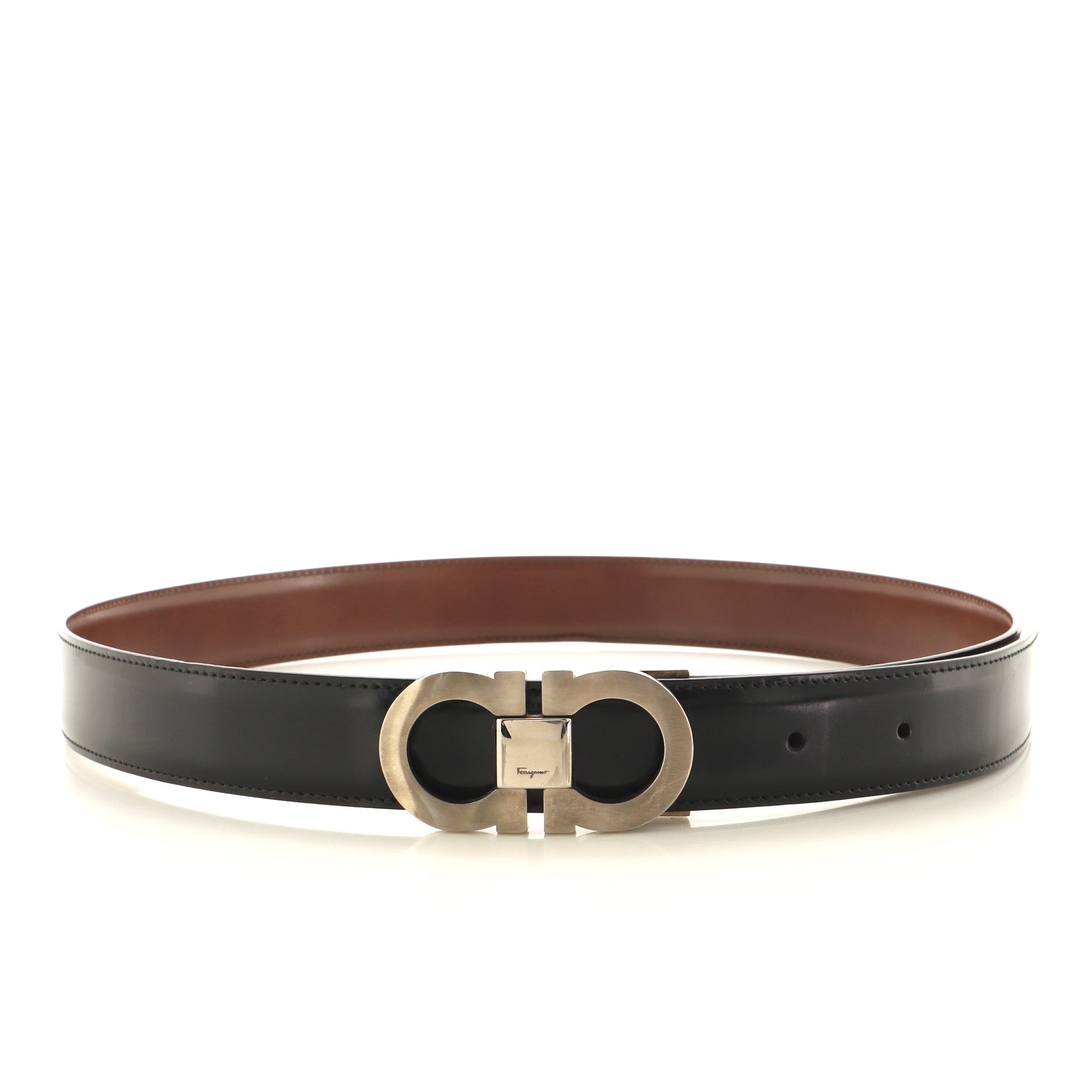 Gancini Belt Leather Medium 85