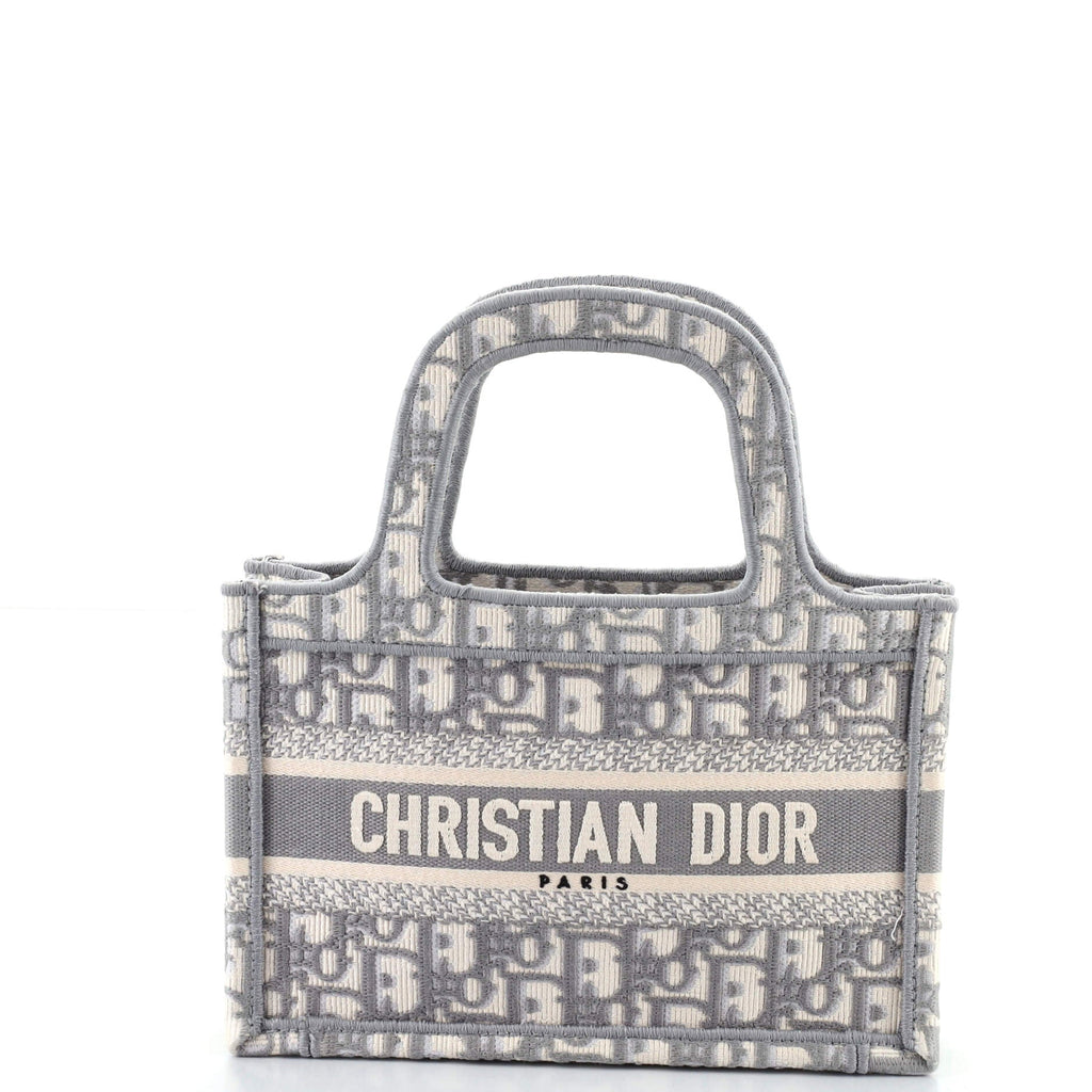 Book Tote Oblique Canvas Mini