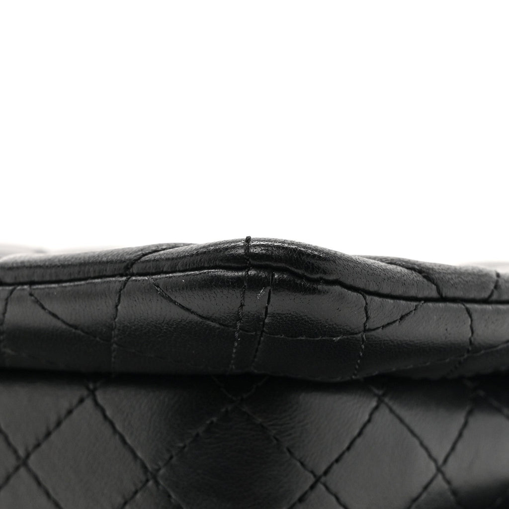 Lambskin Quilted On And On Small Chain Flap Black