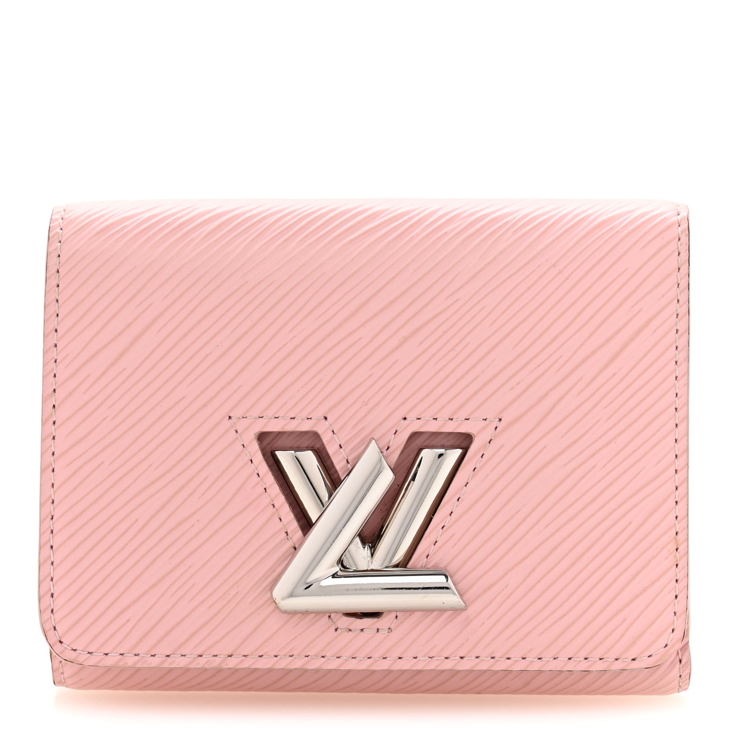 Epi Twist Compact Wallet Rose Ballerine