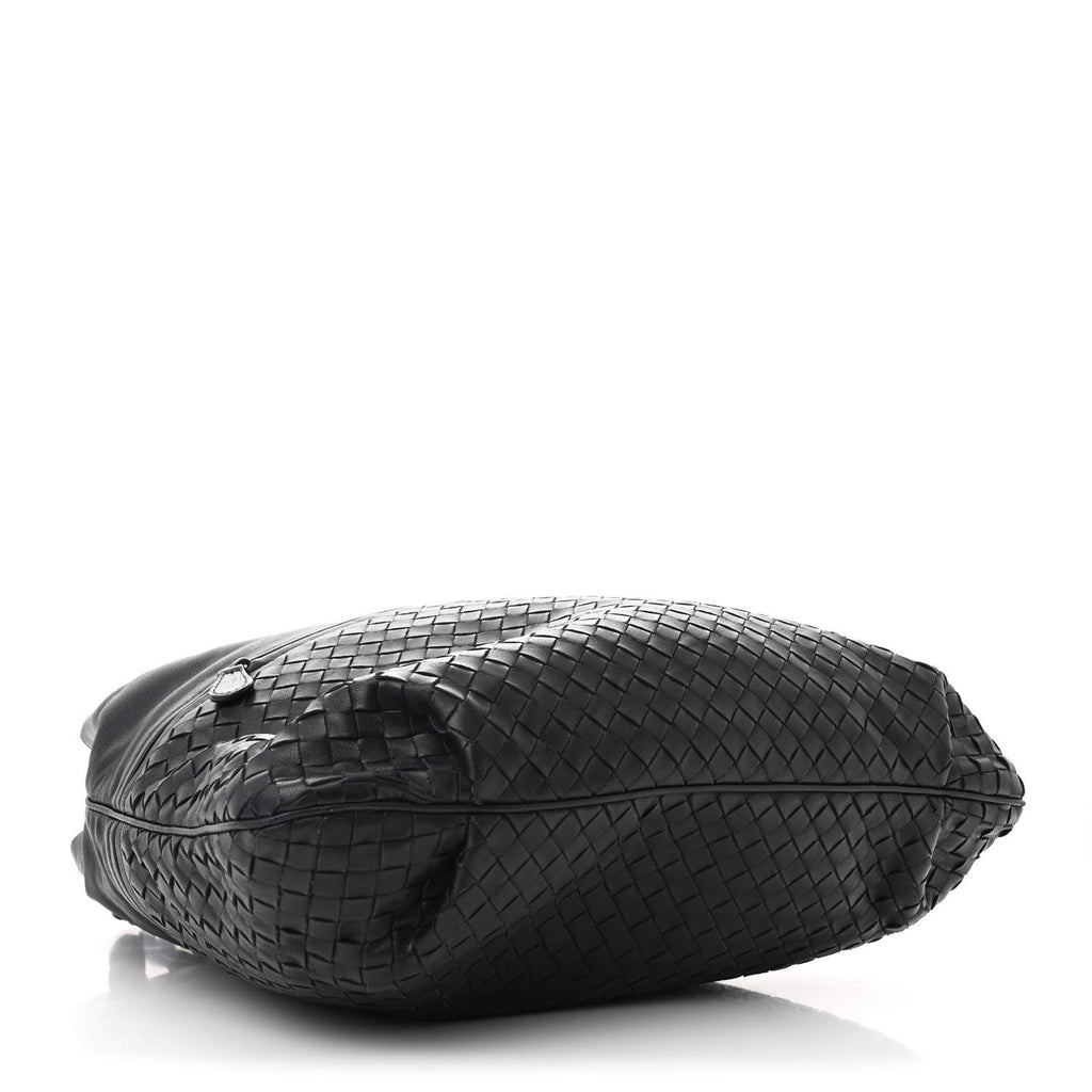 Cervo Deerskin Intrecciato Julie Tote Black