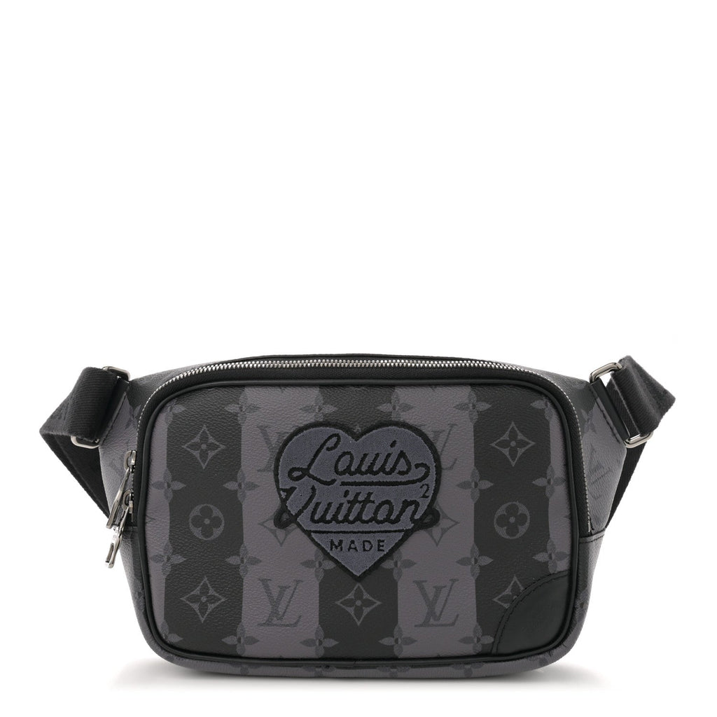X NIGO Monogram Eclipse Stripes LV Heart Modular Sling Bag