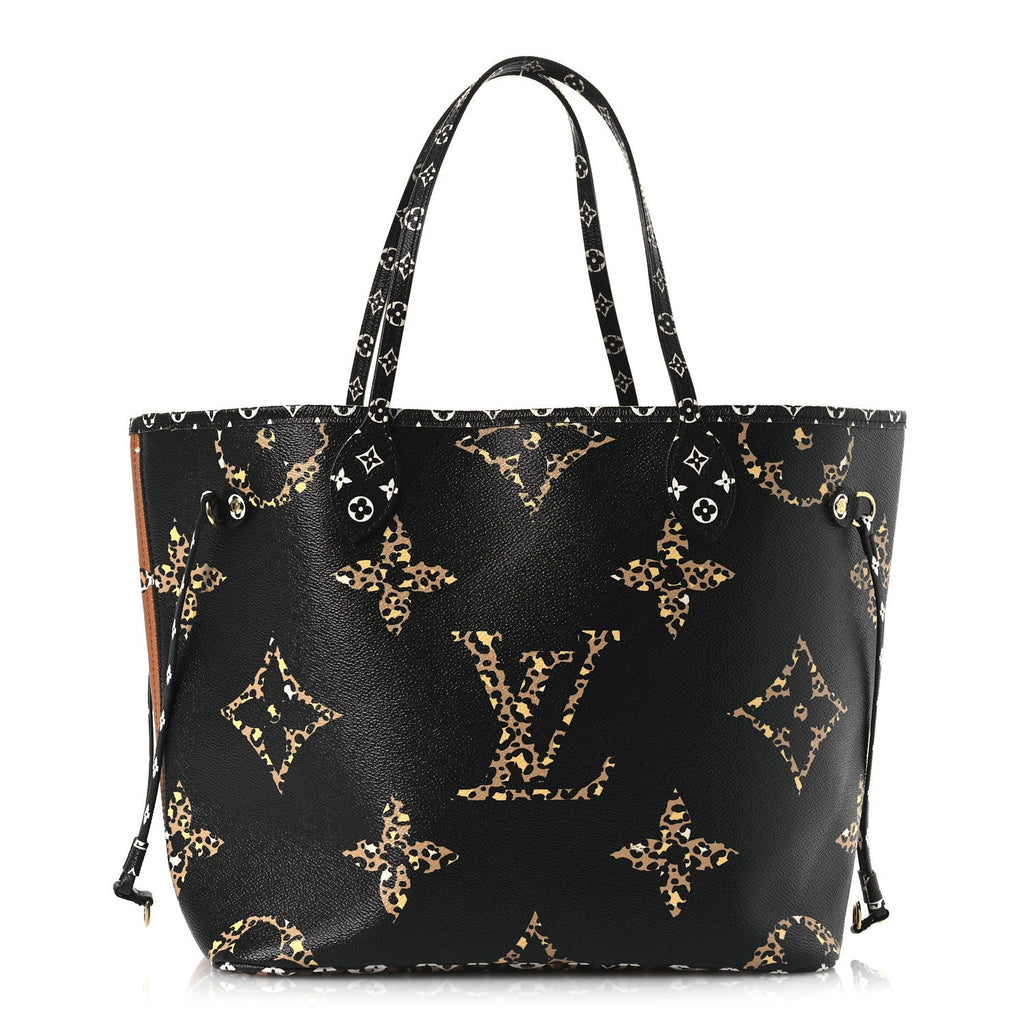 Monogram Giant Jungle Neverfull MM Black