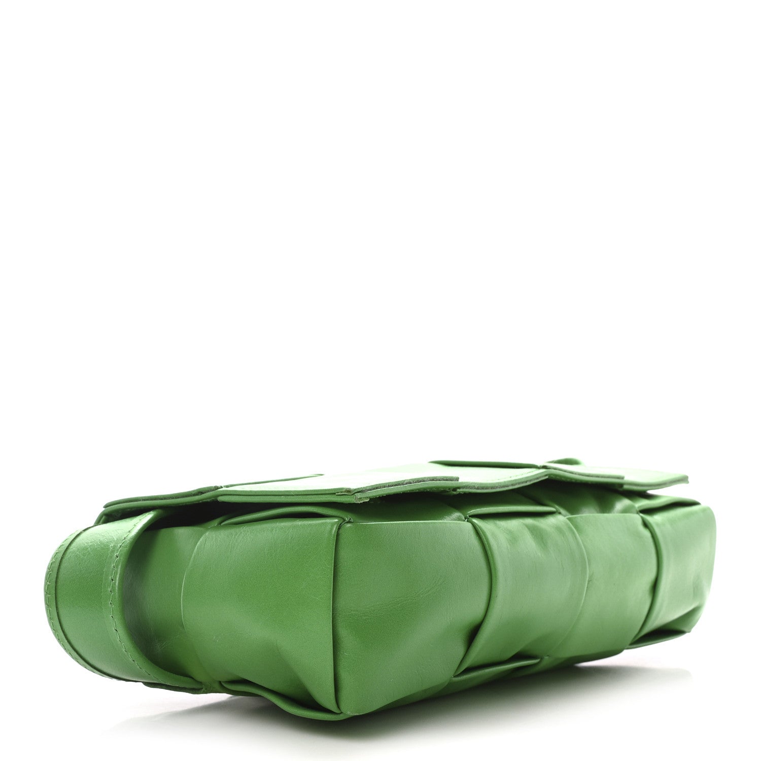 Paper Calfskin Intreccio Cassette Belt Bag Parakeet