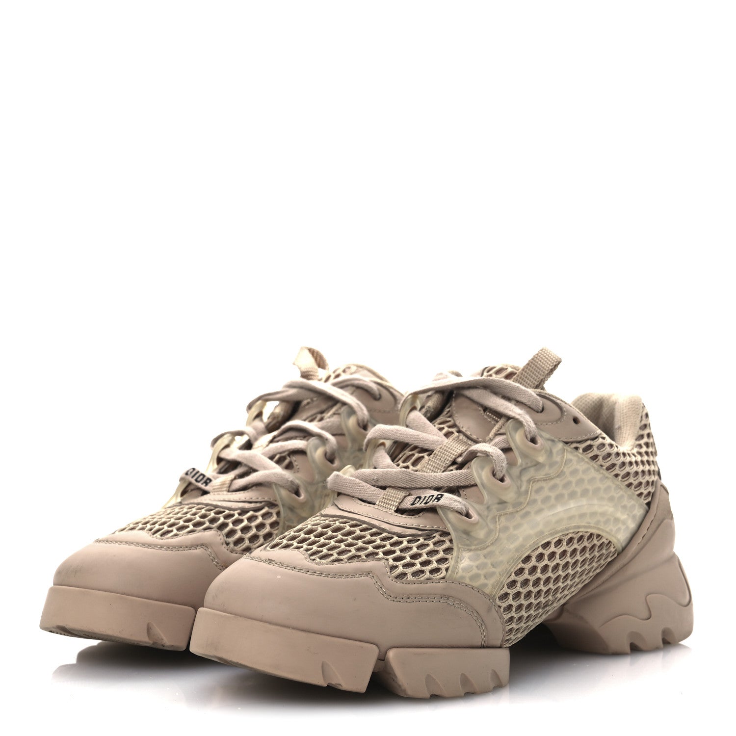 Mesh D-Connect Sneakers 37.5 Nude