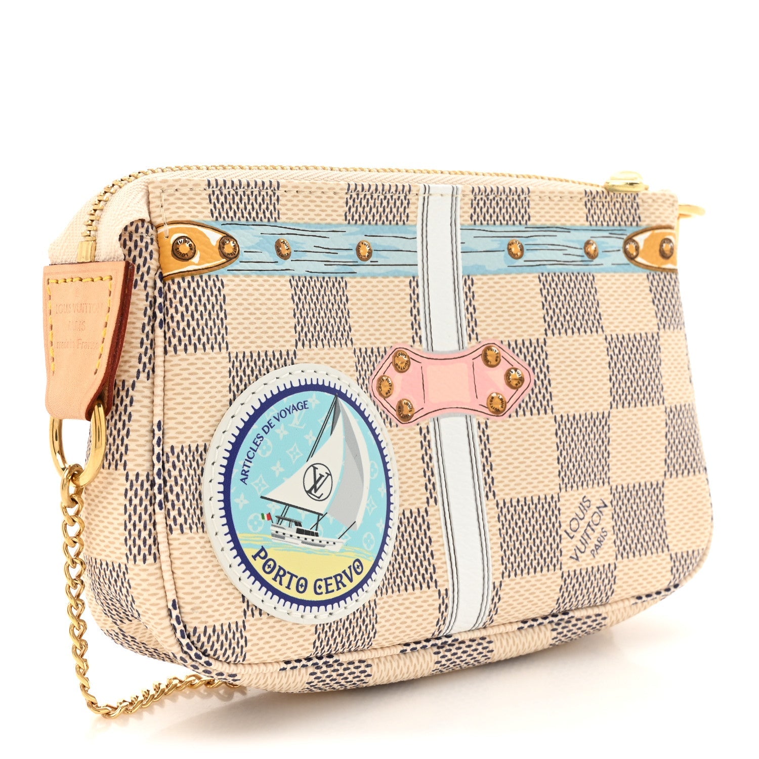 Damier Azur Summer Trunks Porto Cervo Mini Pochette Accessories