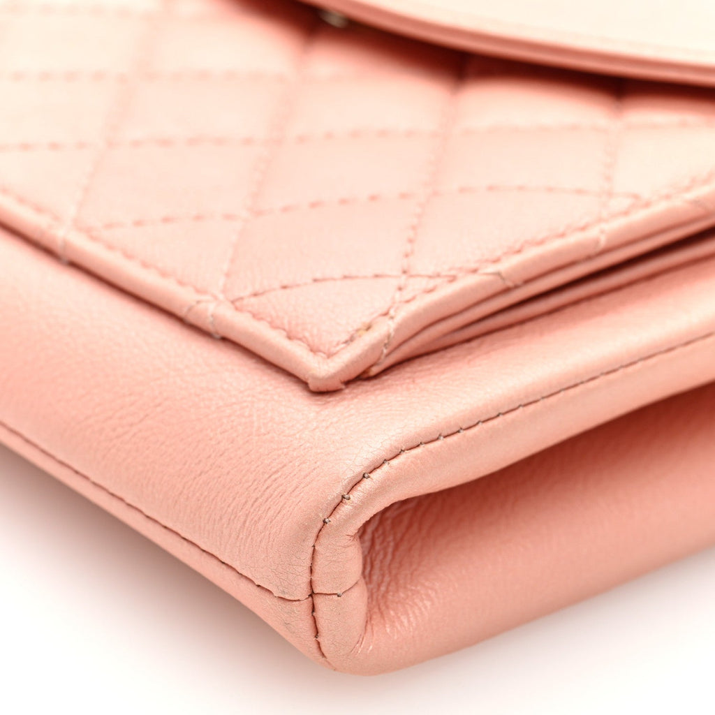 Calfskin Quilted Smart Pocket Crossbody Bag Light Pink