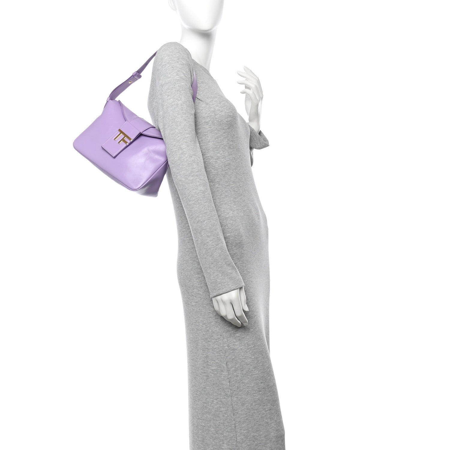 Calfskin Mini TF Hobo Iced Lavender