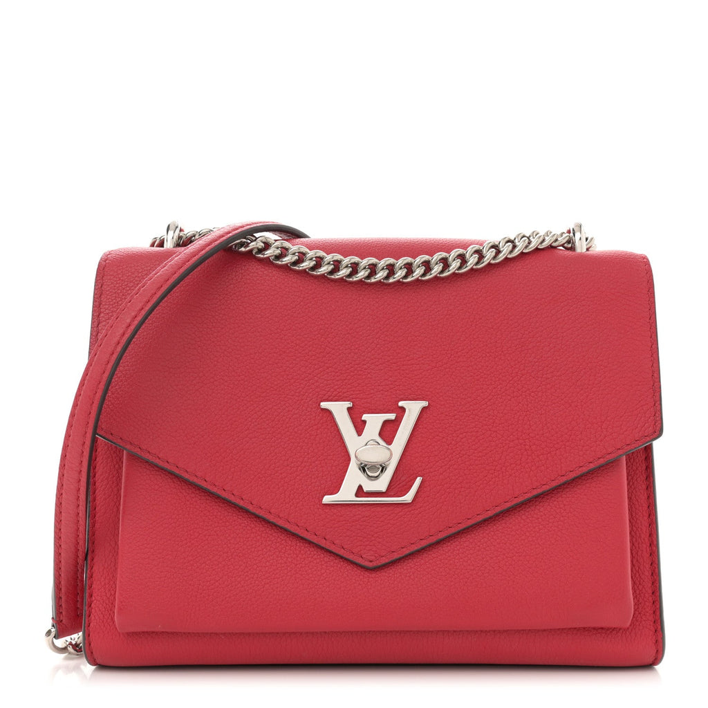 Soft Calfskin Mylockme Chain Bag BB Rubis