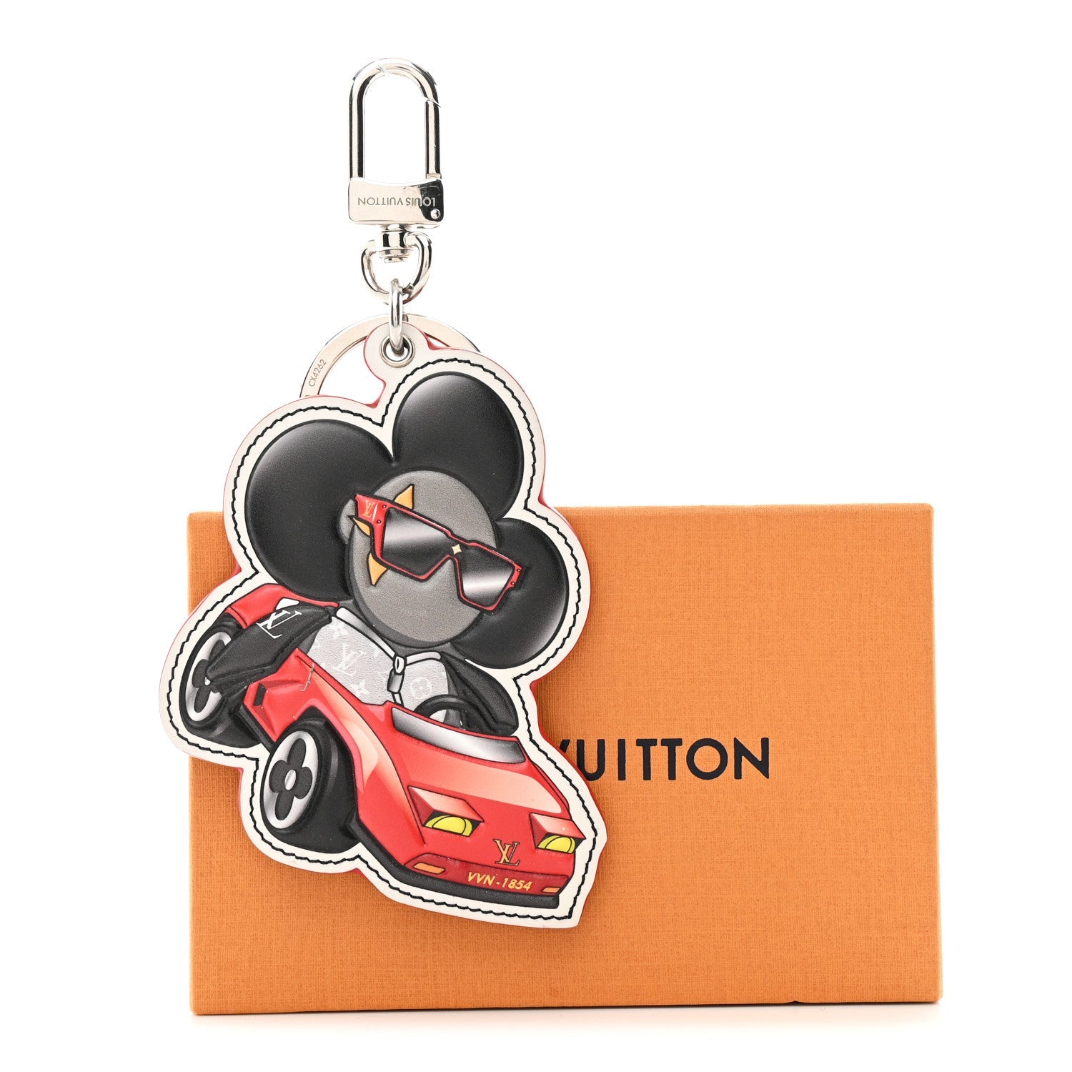 Monogram Eclipse Sporty Car Vivienne Bag Charm Key Holder Multicolor