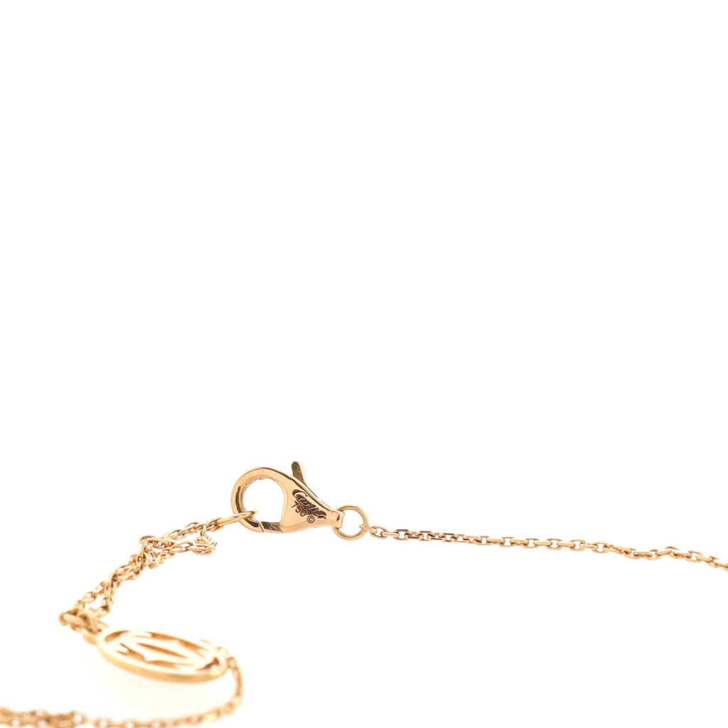 Heart Pendant Necklace 18K Rose Gold and Diamonds Small