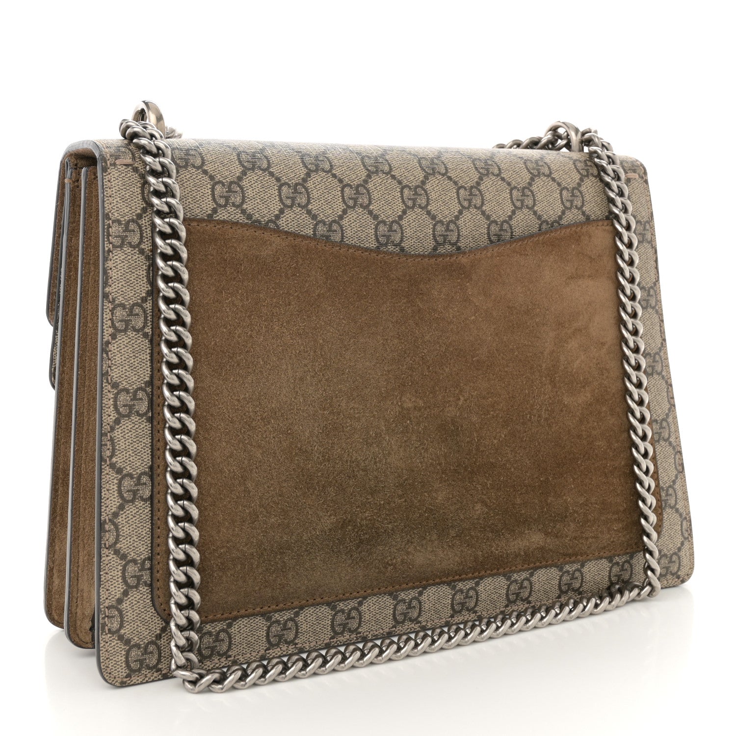 GG Supreme Monogram Medium Dionysus Shoulder Bag Taupe