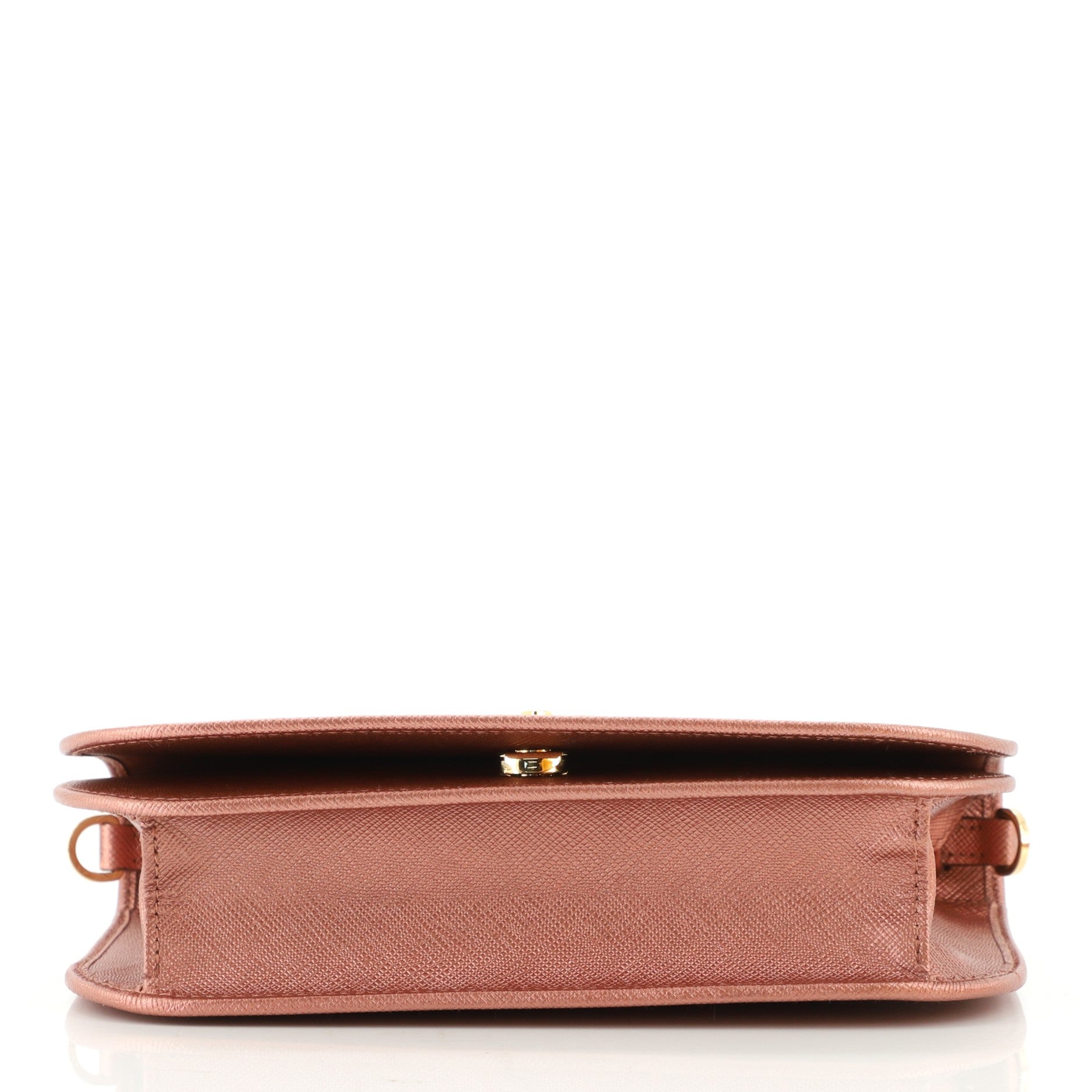 Convertible Flap Clutch Saffiano Leather Small
