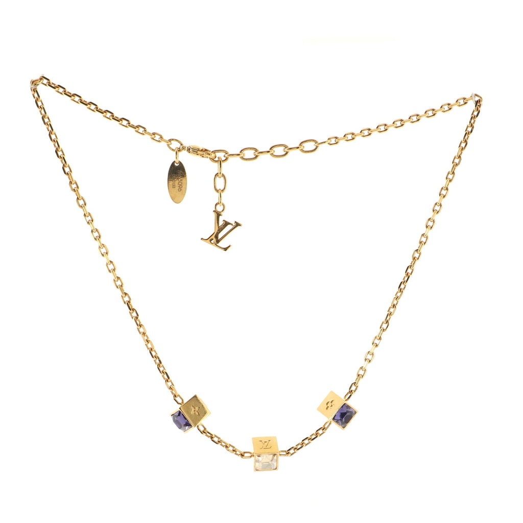 Gamble Short Necklace Metal with Crystal
