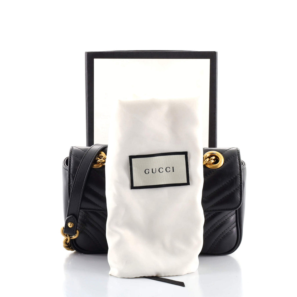 GG Marmont Flap Bag Matelasse Leather Mini