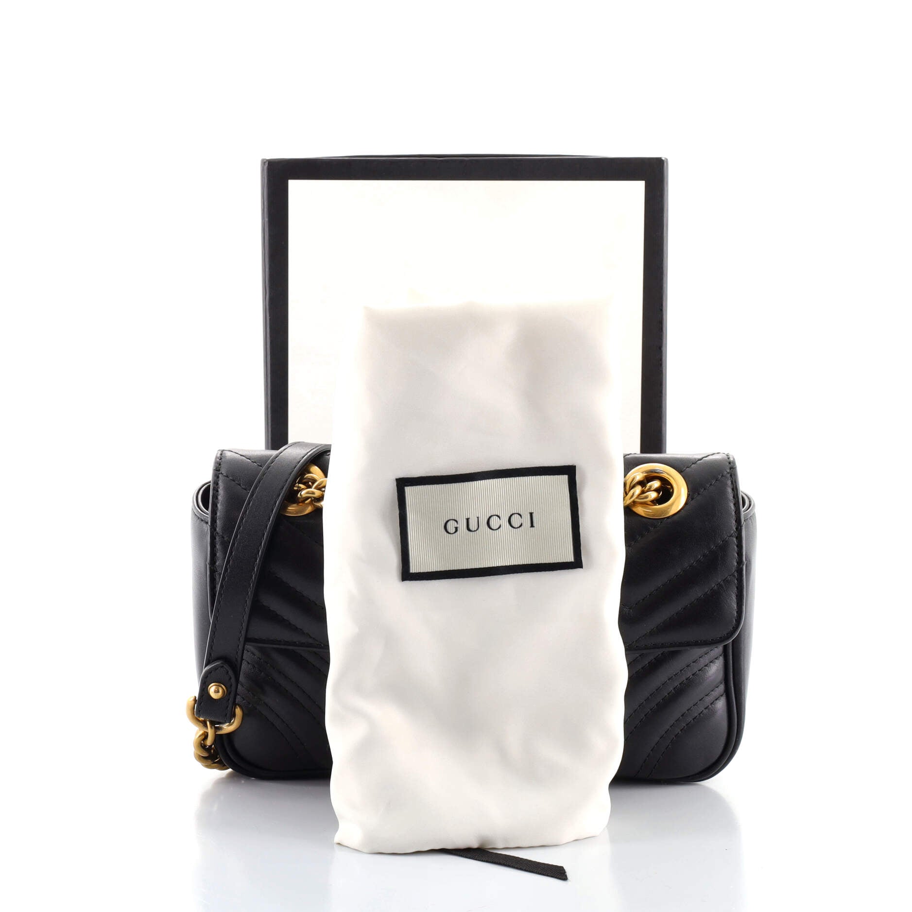 GG Marmont Flap Bag Matelasse Leather Mini